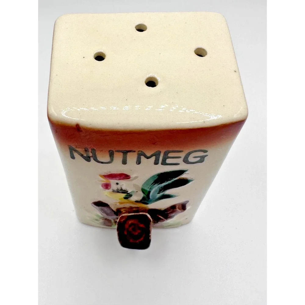 Vintage‎ Ceramic Rooster Spice Jar Nutmeg Replacement